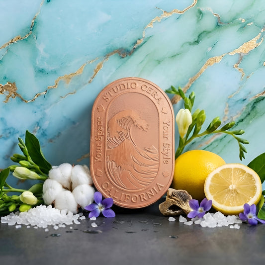 Ocean Breeze and Sea Salt Ceramic Car Diffuser | Magnetic Car Scent