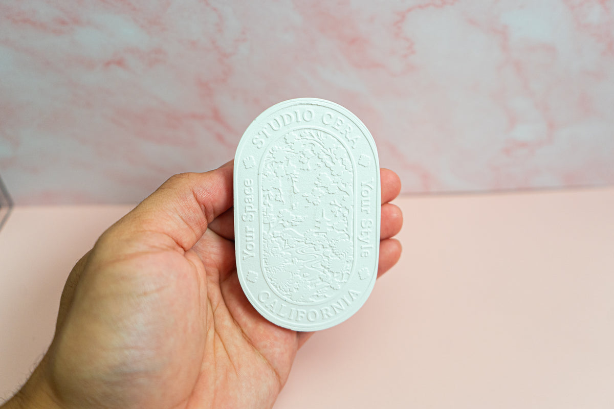 Japanese Sakura Blossom Ceramic Car Diffuser | Magnetic Car Scent