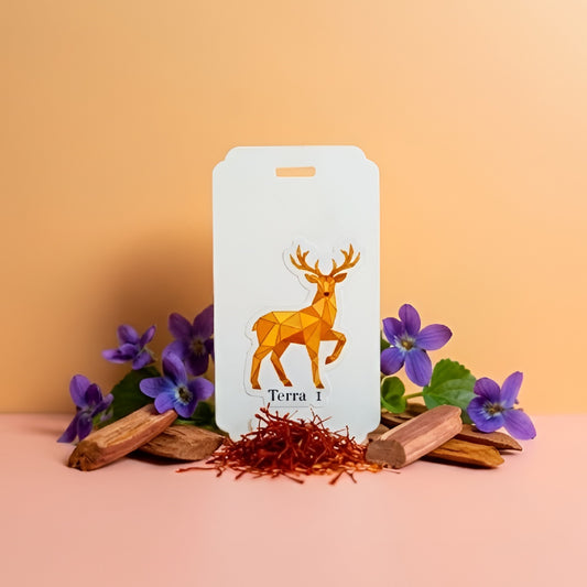 Terra I | Saffron & Violet | Magnetic Car Scent