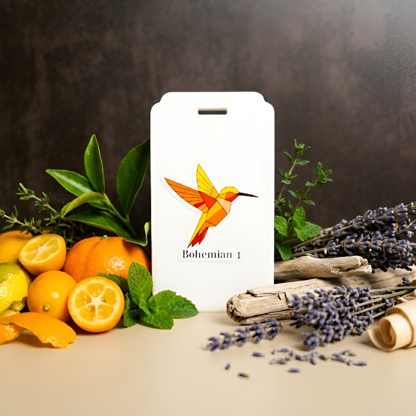 Bohemian I | Citrus, Green Leaves & Lavender | Magnetic Car Scent