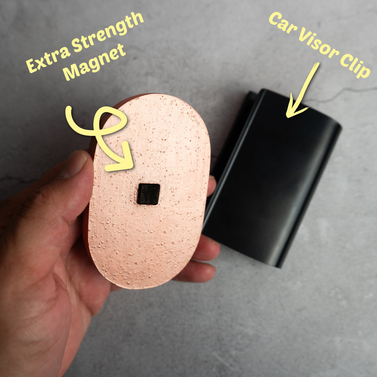 Midnight Cypress Ceramic Car Diffuser | Magnetic Car Scent